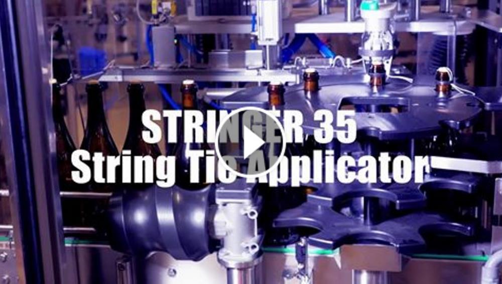 Stringer 35 automatic system to secure the cork of a bottle with a string Production: 3000 B/H